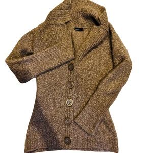 {MODA International} Button Sweater (Light Brown)